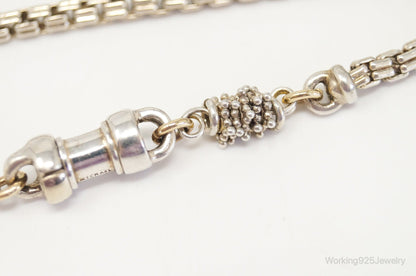 Designer Michael Dawkins 14K Gold Granulated Sterling Silver Necklace