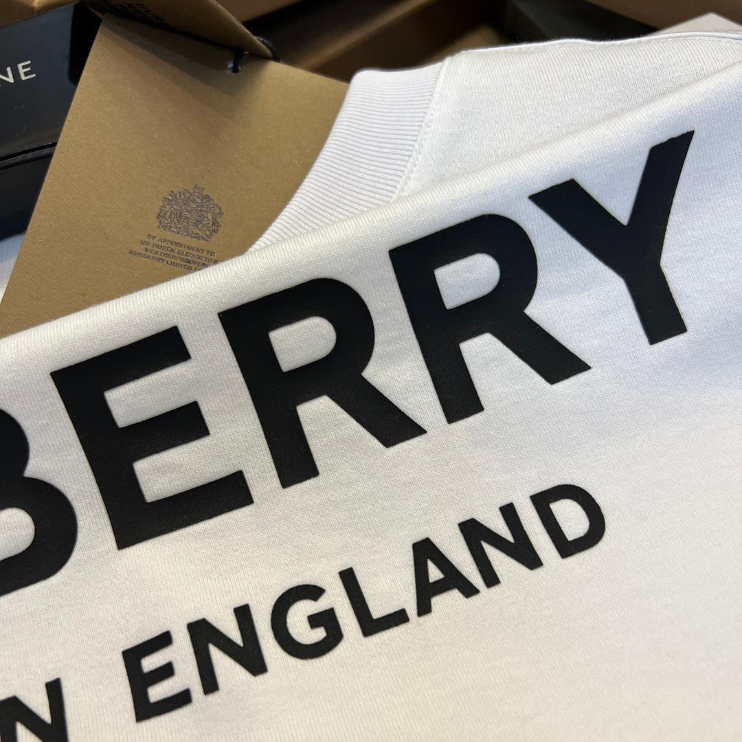 Burberry T-Shirt Without Collar 'White & Black'