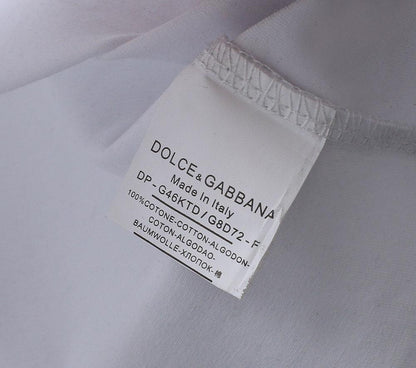 Dolce & Gabbana T-Shirt Without Collar 'White & Black'