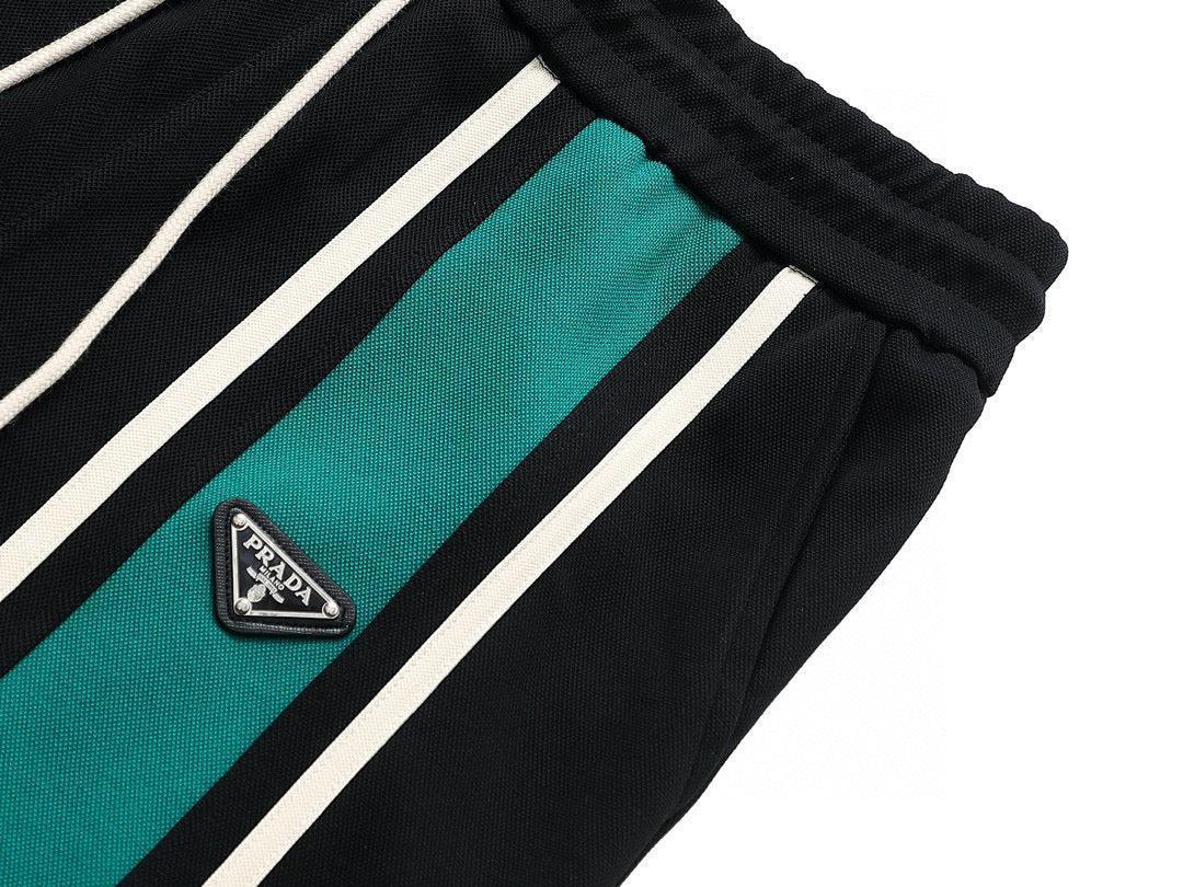 Prada Long Pant 'Black/Green'