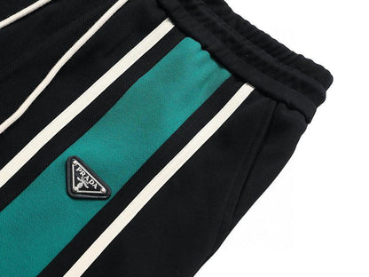 Prada Long Pant 'Black/Green'