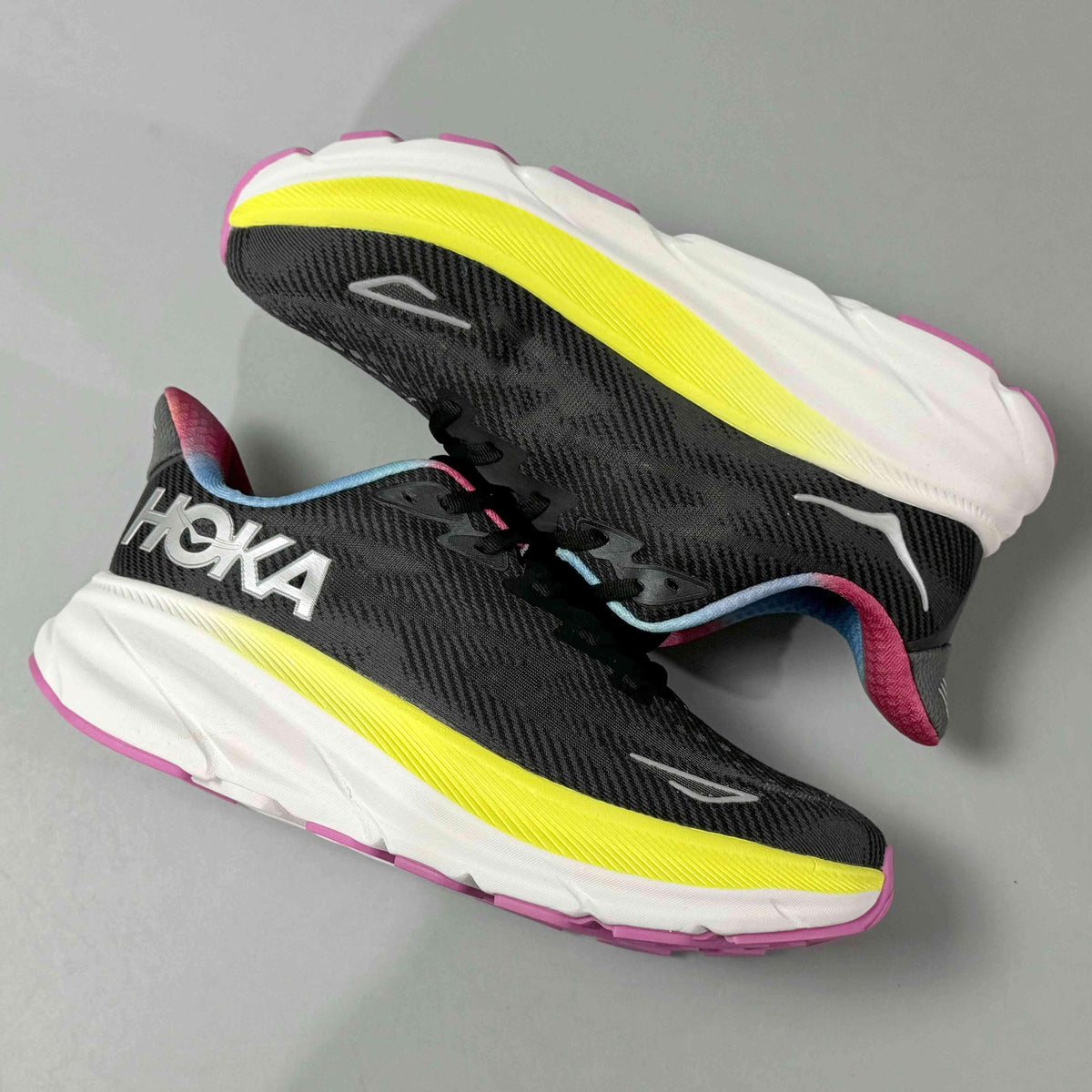 Hoka One One Clifton 9 'Black All Aboard Multi-Color'