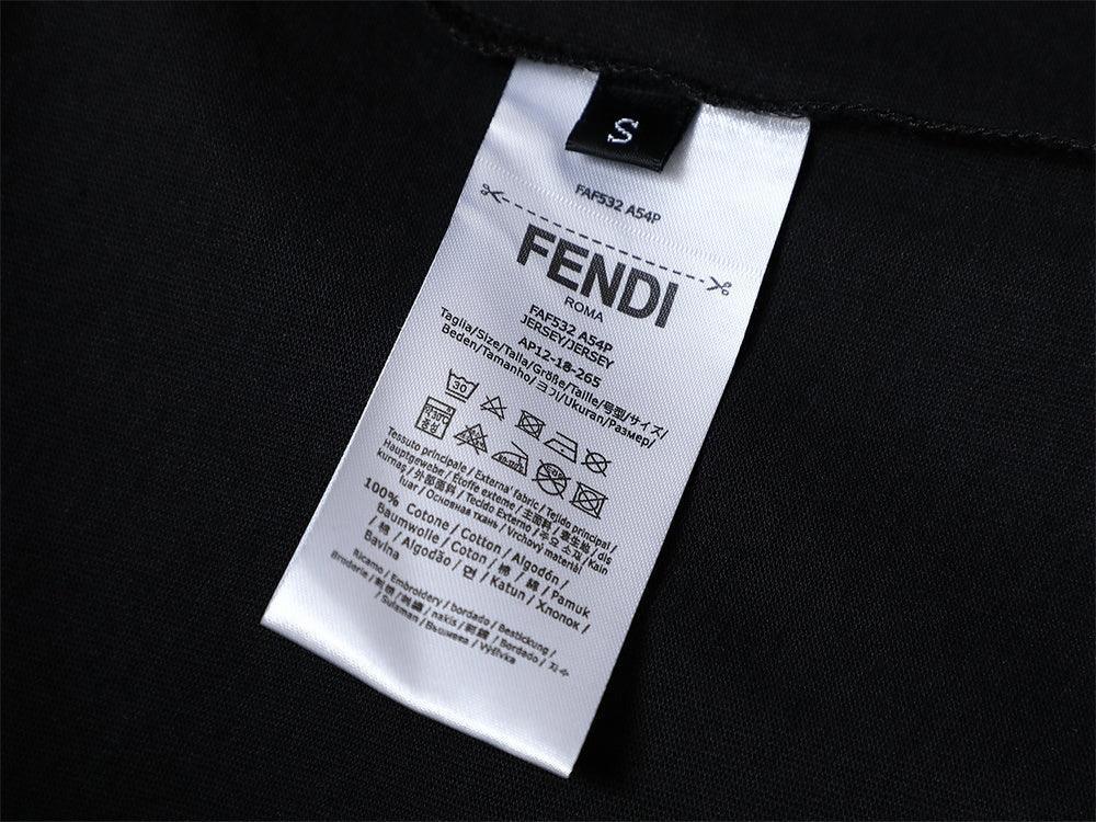Fendi Roma T-Shirt without Collar 'Black'