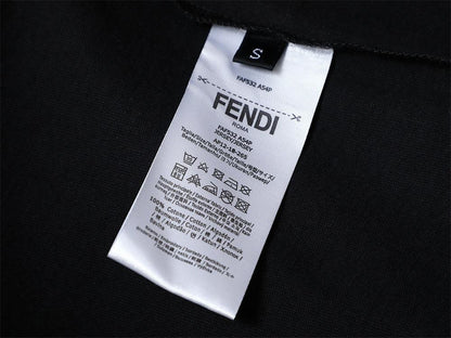 Fendi Roma T-Shirt without Collar 'Black'