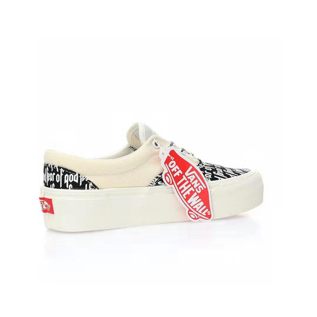 Fear of God x Vans Authentic Platform Low 'White/Black FOG'