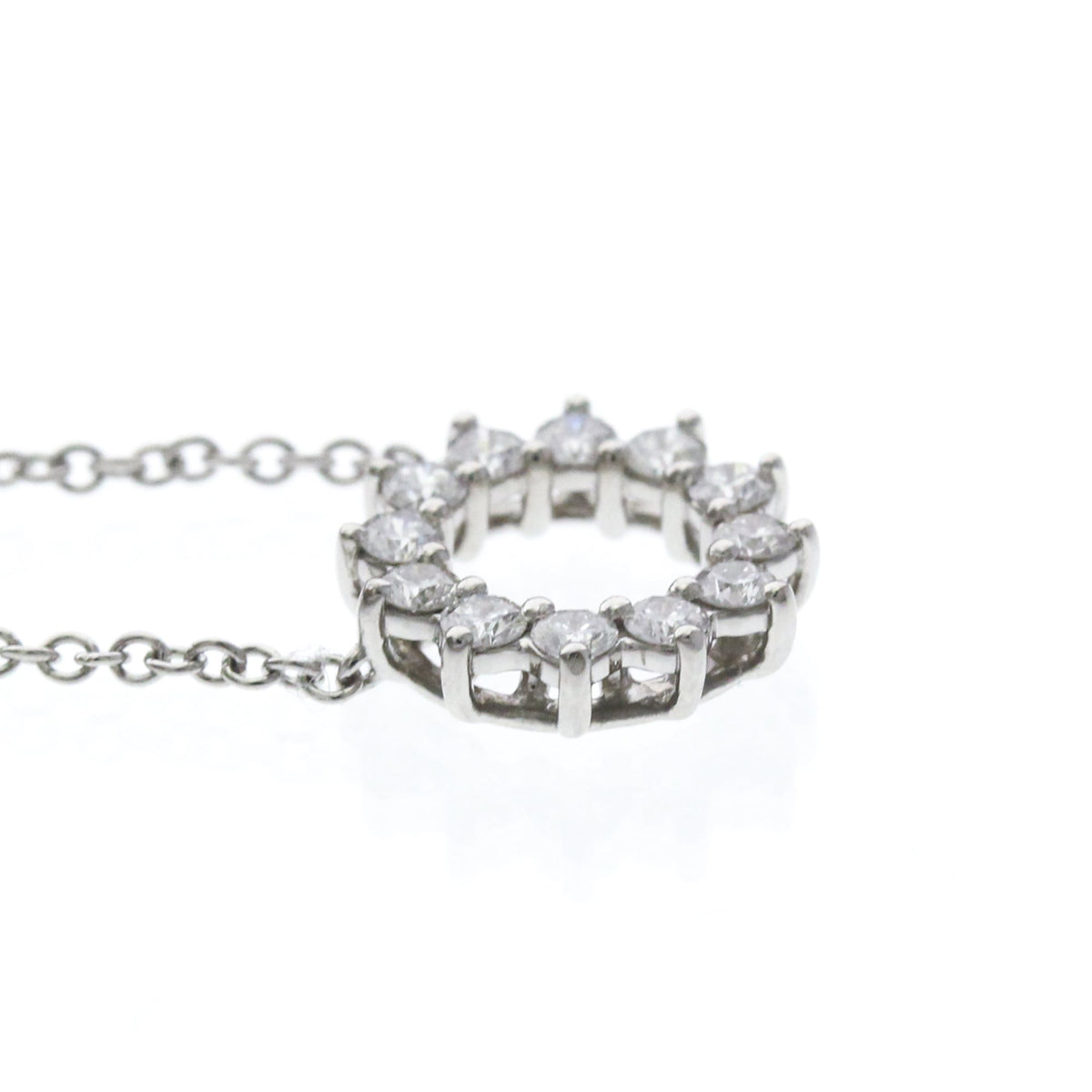Tiffany Open Circle Mini · Platinum · Diamond