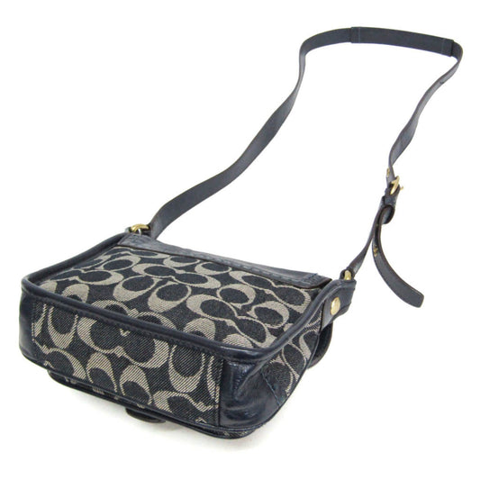 Coach Signature · Denim & Patent Leather