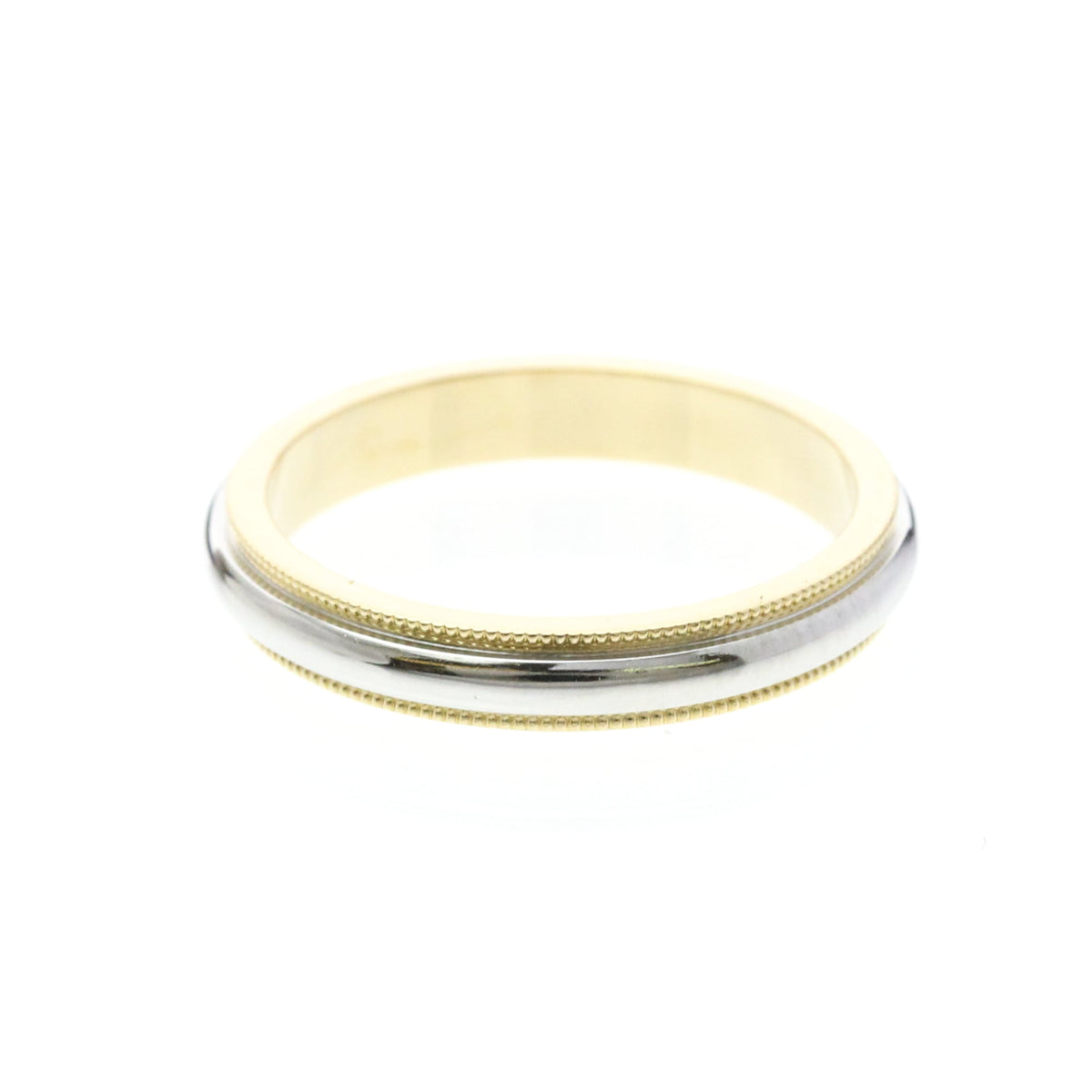 Tiffany Milgrain · Platinum & 18K Yellow Gold
