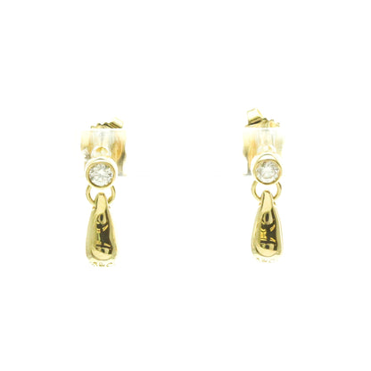 Tiffany Teardrop · 18K Yellow Gold · Diamond