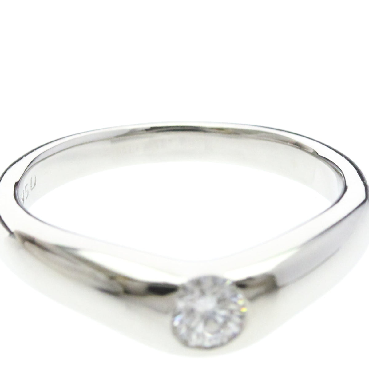 Tiffany Curved Band · Platinum · Diamond
