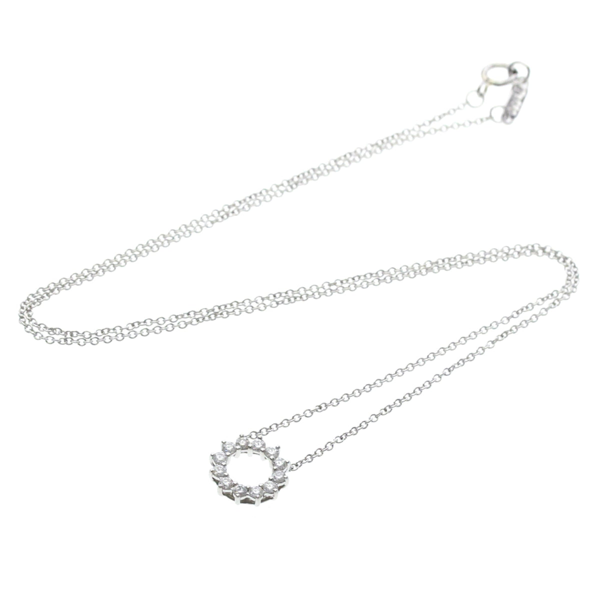 Tiffany Open Circle Mini · Platinum · Diamond