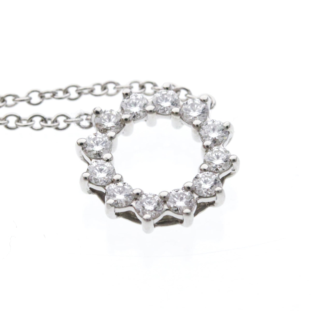 Tiffany Open Circle Mini · Platinum · Diamond
