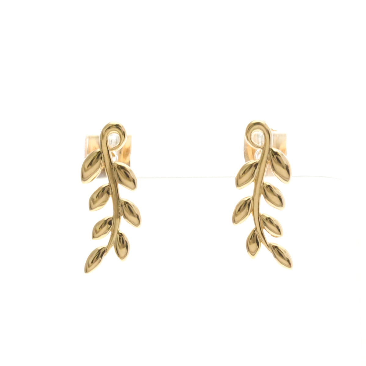 Tiffany Olive Leaf · Rose Gold Studs