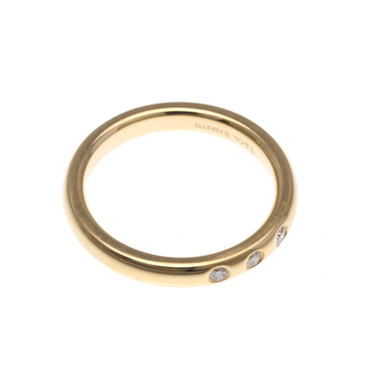 Tiffany Stacking Band · 3 Diamond · Rose Gold