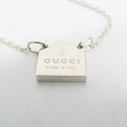 Gucci Square Plate · Sterling Silver Pendant