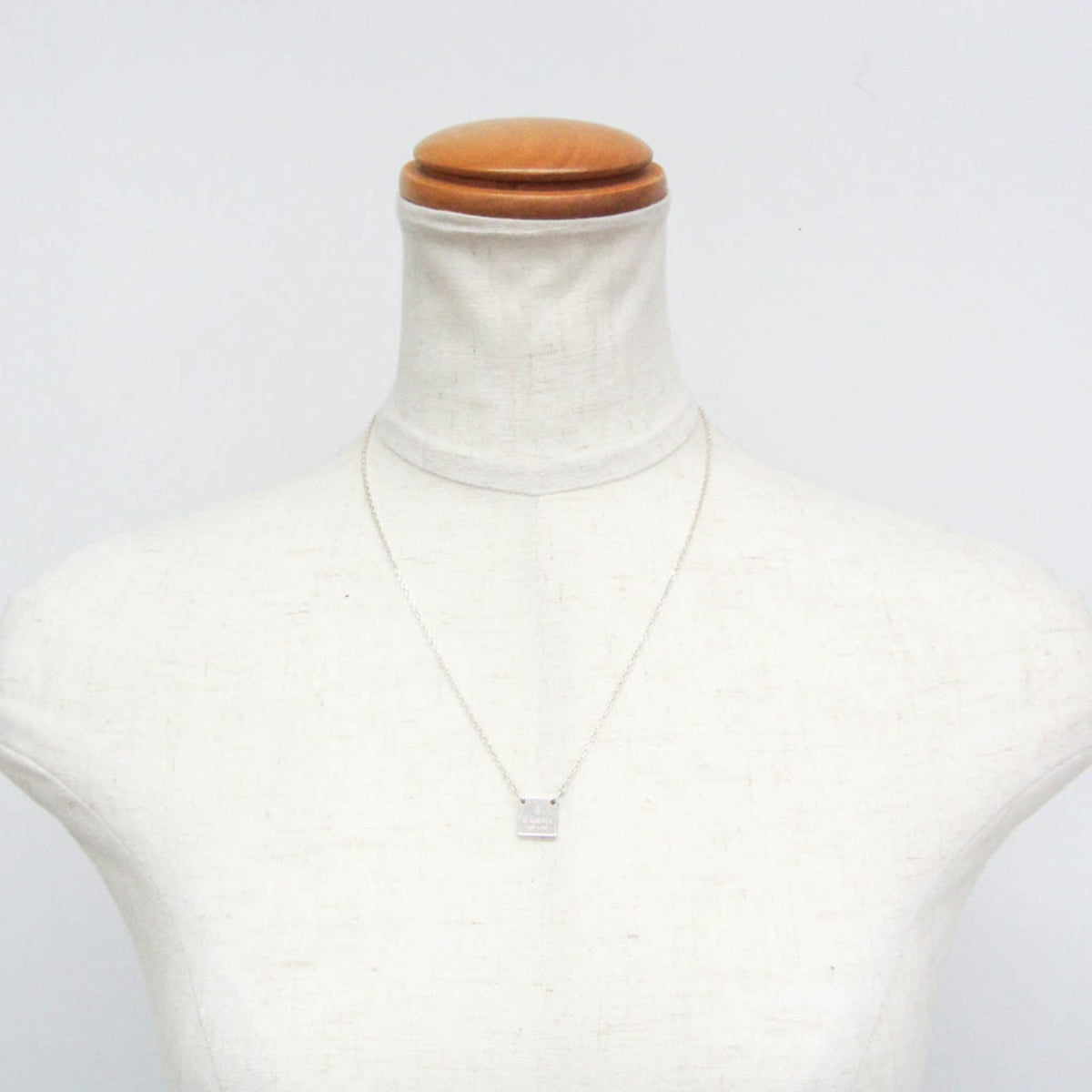 Gucci Square Plate · Sterling Silver Pendant