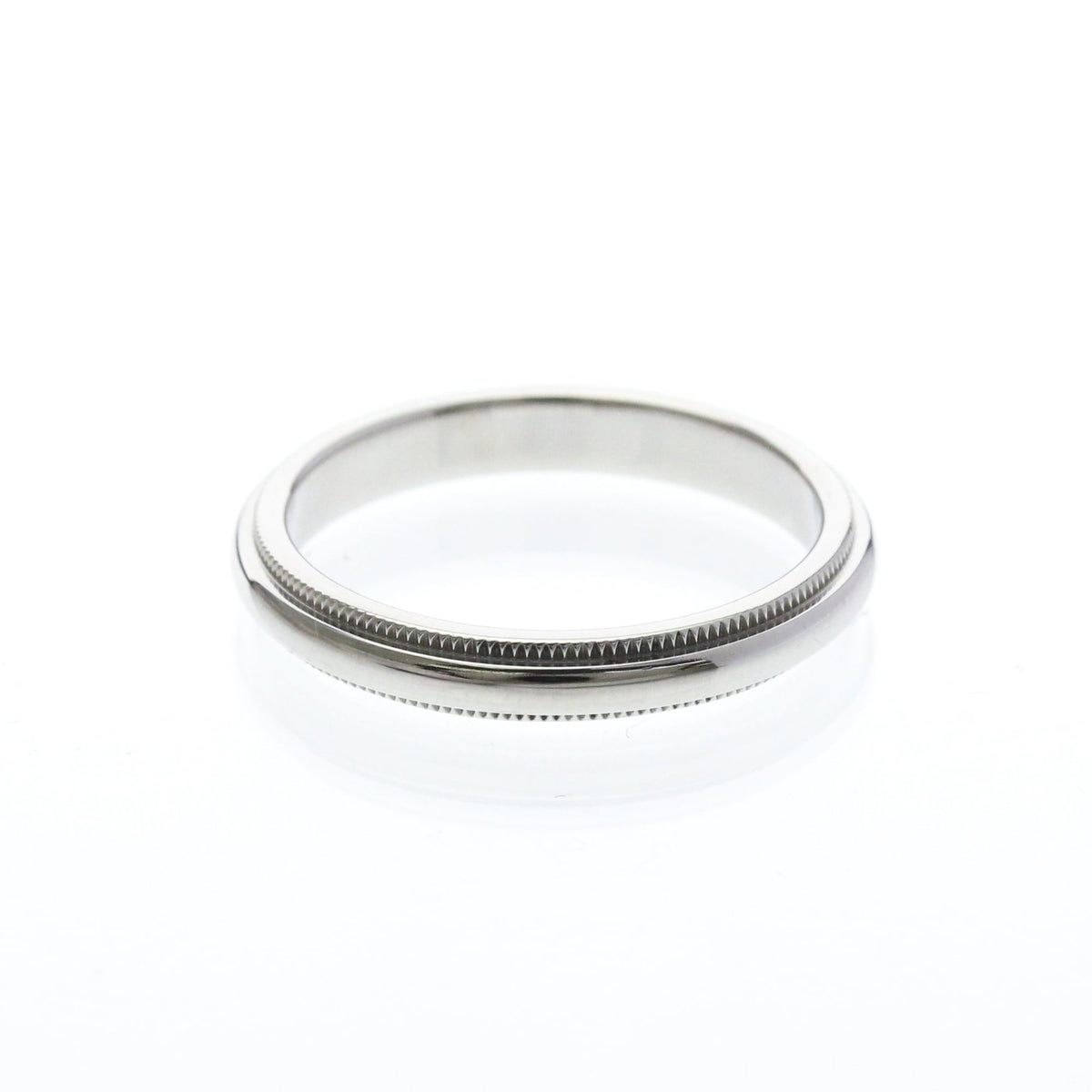 Tiffany Milgrain Band Ring · Platinum