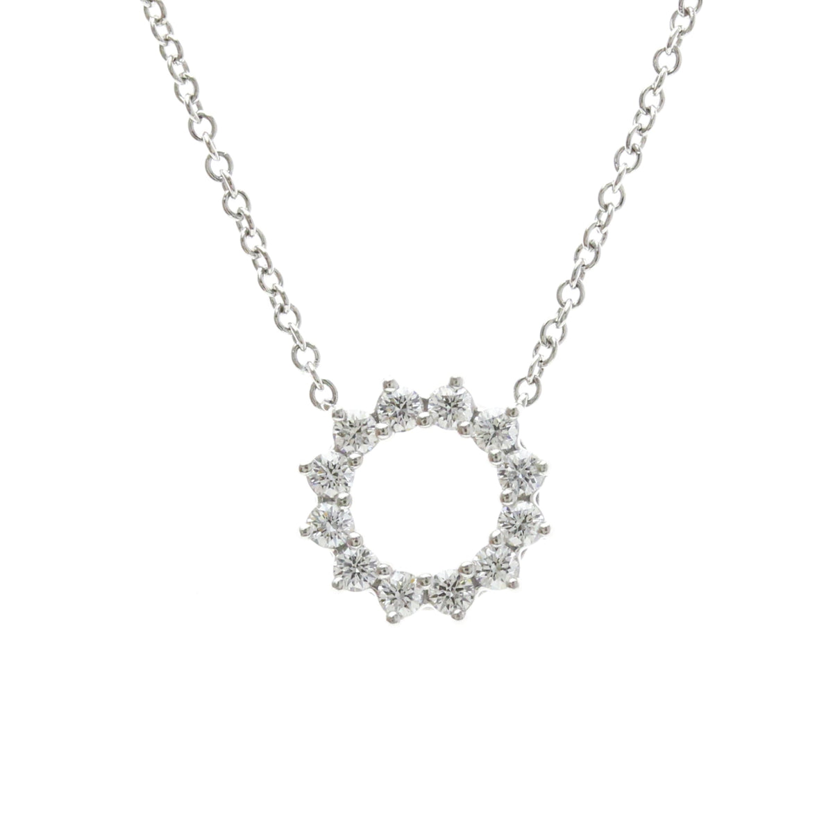 Tiffany Open Circle Mini · Platinum · Diamond