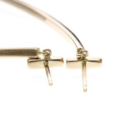 Tiffany T Wire · Drop Earrings · Rose Gold