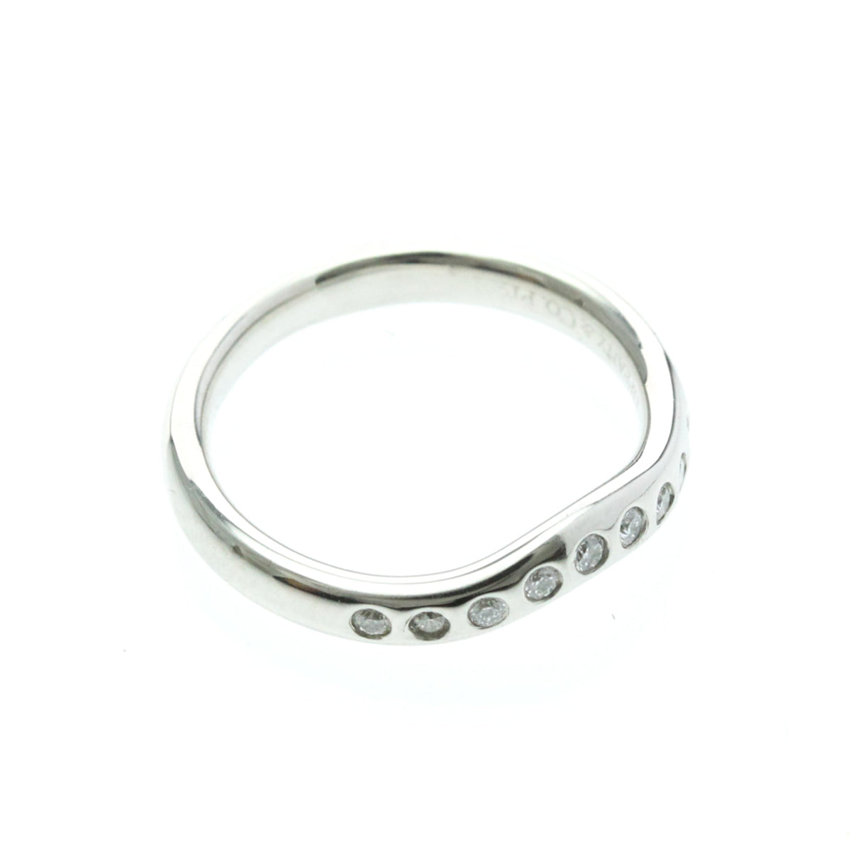 Tiffany Curved Band · Platinum · Diamond