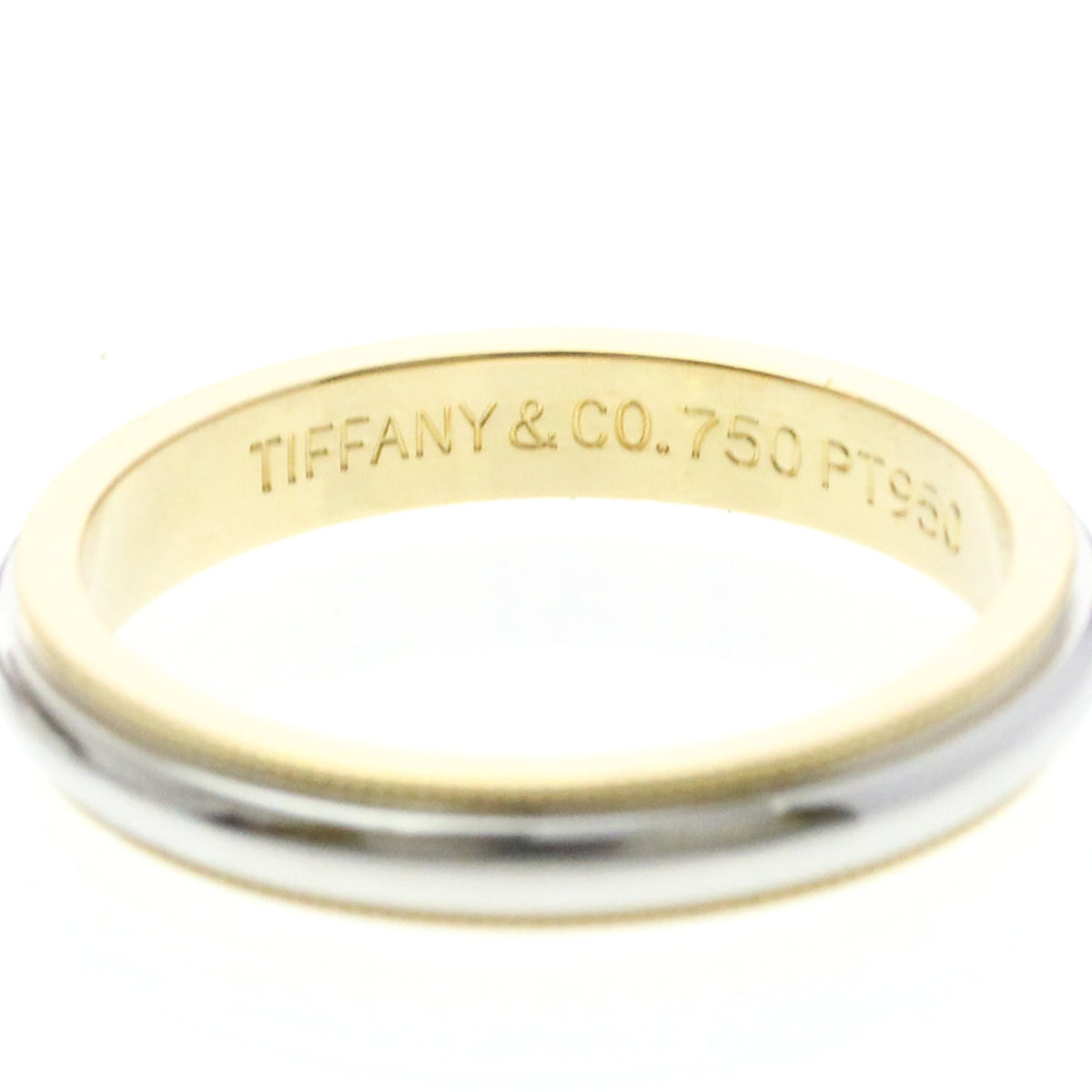 Tiffany Milgrain · Platinum & 18K Yellow Gold