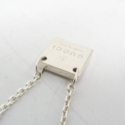 Gucci Square Plate · Sterling Silver Pendant