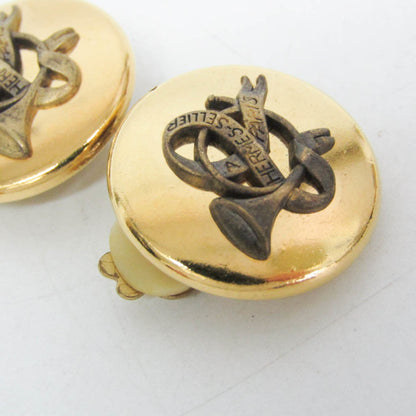 Hermes Horn Ribbon · Clip Earrings