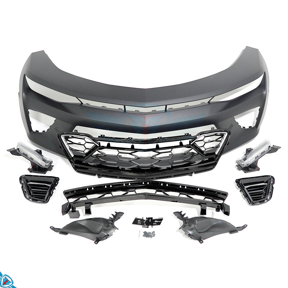 2016-2018 Chevrolet Camaro SS (6th Gen) 50th Anniversary Style Polypropylene Front Bumper Conversion Kit | E3Tuning — photo 1 of 10