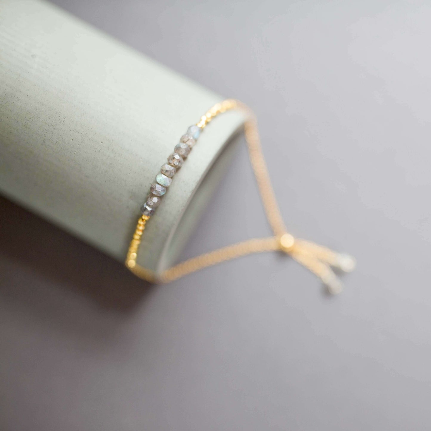 Labradorite Adjustable Stacking Bracelet