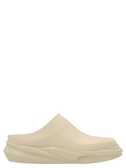 1017 Alyx 9 Sm 'Mono Mule' Sabots in Sand Color Smooth Leather - Stylish Footwear