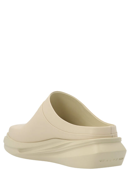 1017 Alyx 9 Sm 'Mono Mule' Sabots in Sand Color Smooth Leather - Stylish Footwear