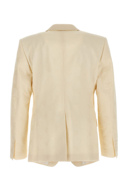 Dolce & Gabbana 'Dg Monogram' Single Breast Jacquard Blazer Jacket