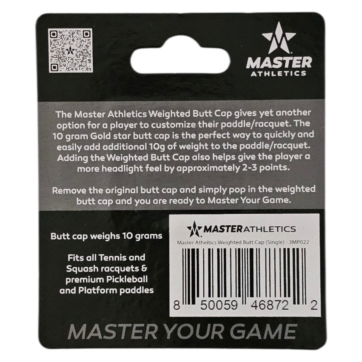 Master Athletics Weighted Butt Cap (Single)