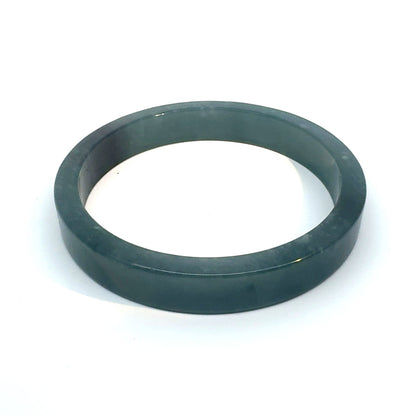 69.5 mm Princesa Blue Guatemalan Jadeite Square-Edge Bangle