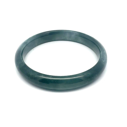 62.5 mm Princesa Blue Guatemalan Jadeite Half-Round Bangle