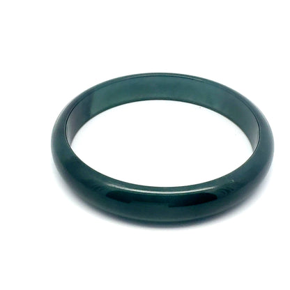 66.5 mm Princesa Blue Guatemalan Jadeite Half-Round Bangle