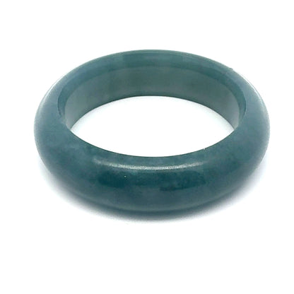 43.5 mm Princesa Blue Guatemalan Jadeite Half-Round Bangle