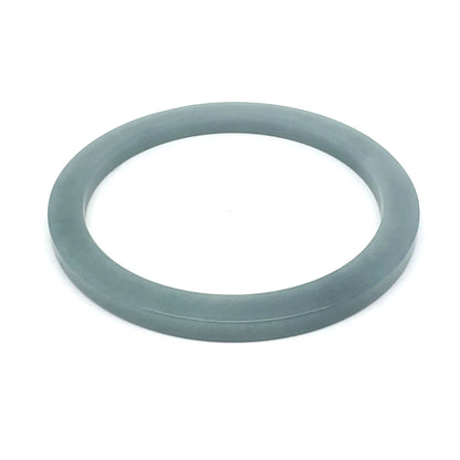 60 mm Celestial Blue Guatemalan Jadeite Square-Edge Bangle, Slate Tones