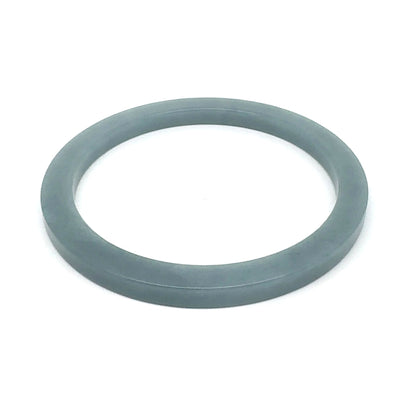 59.5 mm Celestial Blue Jadeite Square-Edge Bangle, Gray-Blue Tones