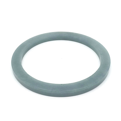 60 mm Celestial Blue Guatemalan Jadeite Square-Edge Solid Bangle