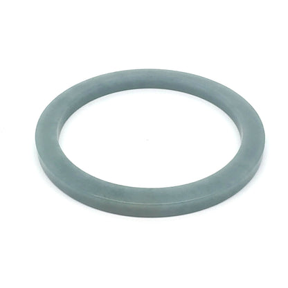 60 mm Celestial Blue Guatemalan Jadeite Square-Edge Solid Bangle