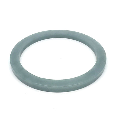 60 mm Celestial Blue Guatemalan Jadeite Square-Edge Solid Bangle