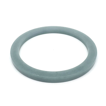 60 mm Celestial Blue Guatemalan Jadeite Solid Square-Edge Bangle
