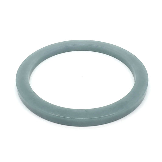 60 mm Celestial Blue Guatemalan Jadeite Solid Square-Edge Bangle