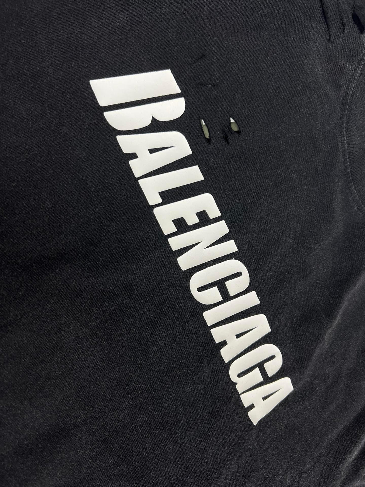 Balenciaga Black T-Shirt Without Collar
