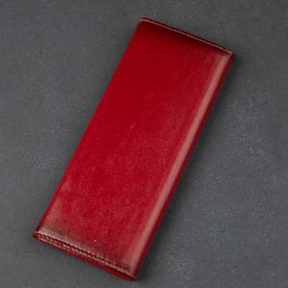 Luxury Leather Sunglasses Case - Red - Louisville