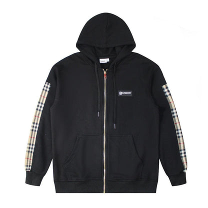 Burberry Vintage Check Panel Oversized Jacket  'Black'