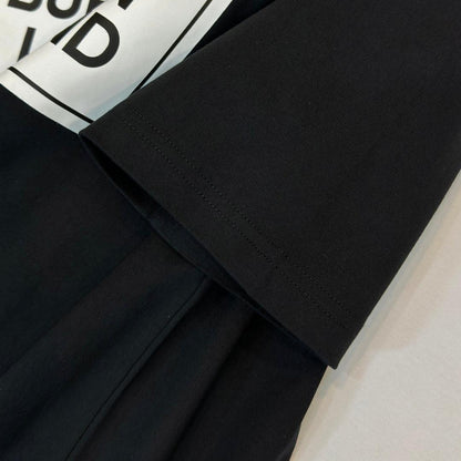 Burberry T-Shirt Without Collar 'Black' Luxury Cotton Tee