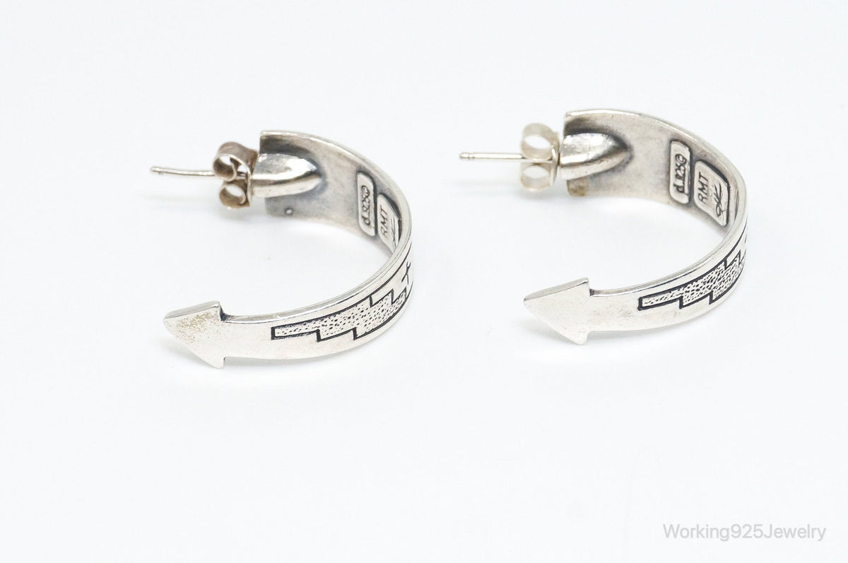 Native Designer Carolyn Pollack Relios RMT Tribal Sterling Silver Earrings