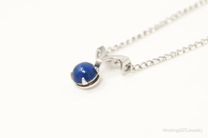 Vintage Star Sapphire Sterling Silver Necklace – Estate Jewelry
